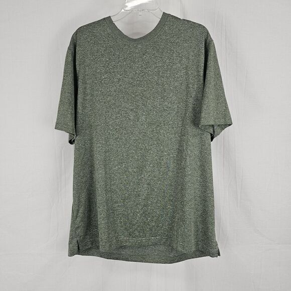 Duluth Wickety Split Short Sleeve Crew T-Shirt Mens Large 44238 Heather Green - Picture 1 of 8